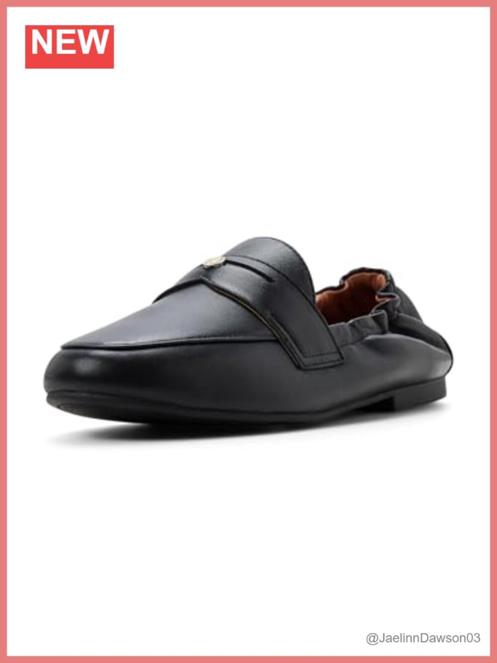 Women's Leather Scrunchback Loafer - Slip-On Flat Shoe